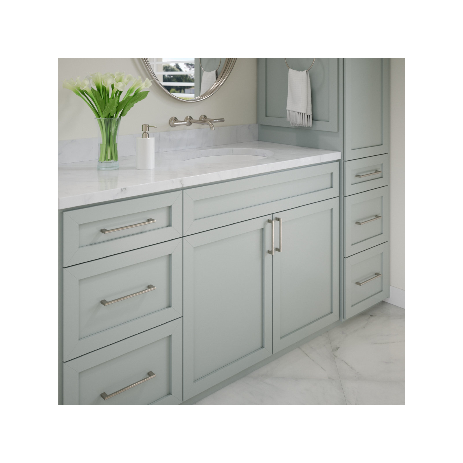 Vail Bar Pull, Satin Nickel, 6"