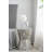 Tapered Capiz Stool with Star Pattern