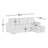 Maslynn 3-Piece Reversible Corduroy Pull-Out Sleeper Sectional with Storage-97561014