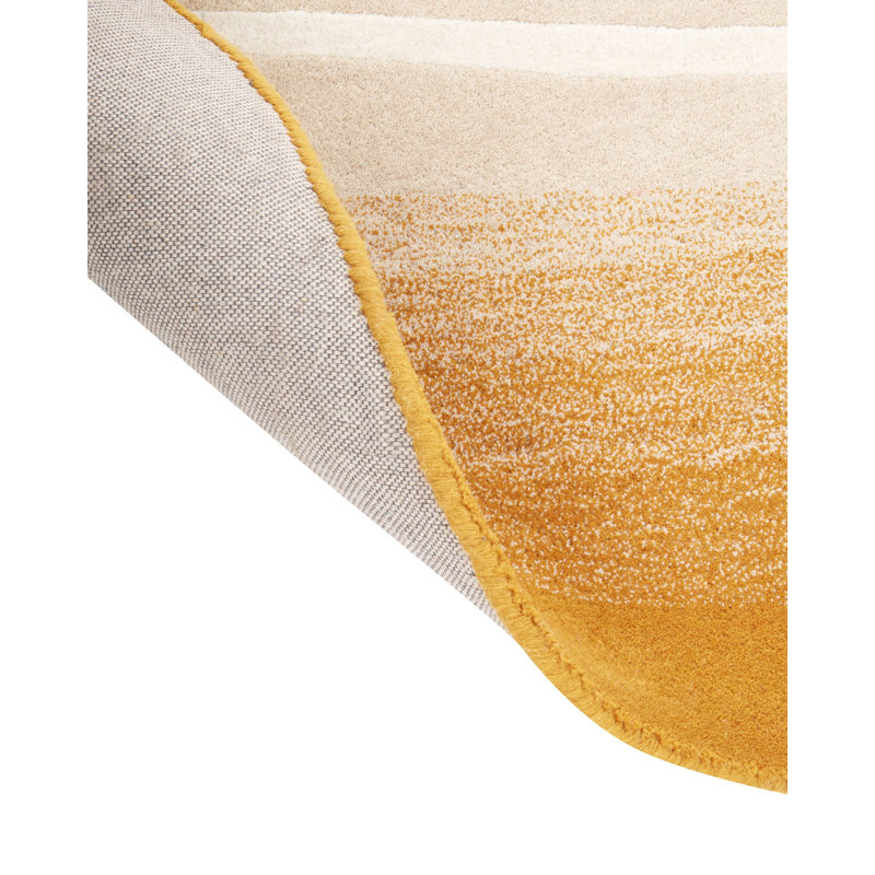 Dakuan Wool 140cm Beige Area Rug