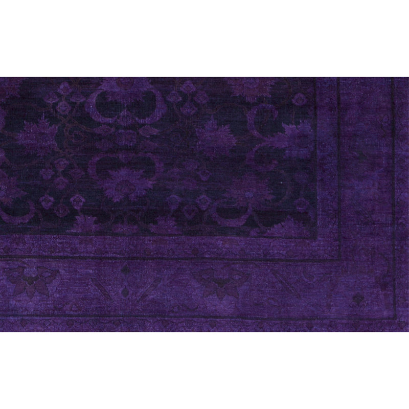 Wool Oriental Area Rug in Purple