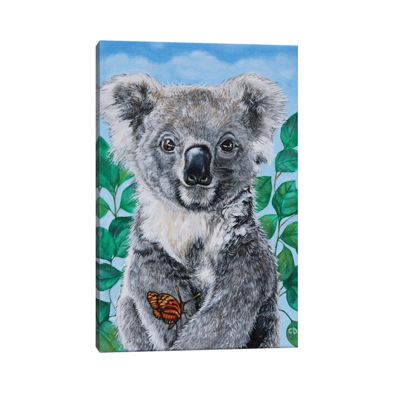 Koala by Cyndi Dodes - Wrapped Canvas Gallery-Wrapped Canvas Giclée, 20.32 cm H x 30.48 cm W