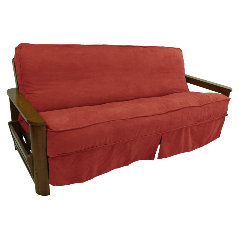 Housse pour futon à coussins carrés/rectangulaires, Rouge cardinal