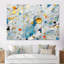 Ensemble de reproductions d'art abstrait bleu sarcelle-107741383-107741394