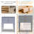 Solid Wood Nightstand with Big Drawer，2 Power Outlets, 1 USB Port & 1 Type C Port-1393073956