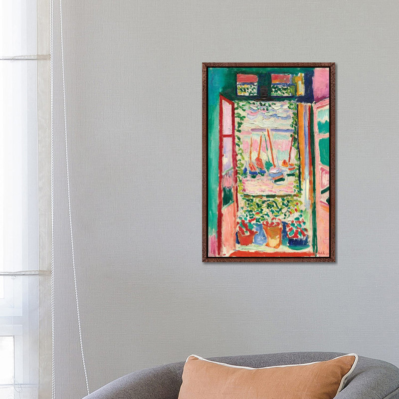 Open Window at Collioure (1905) by Henri Matisse - 1 Piece Painting on Canvas, 66.04 cm H x 45.72 cm W x 3.175 cm D