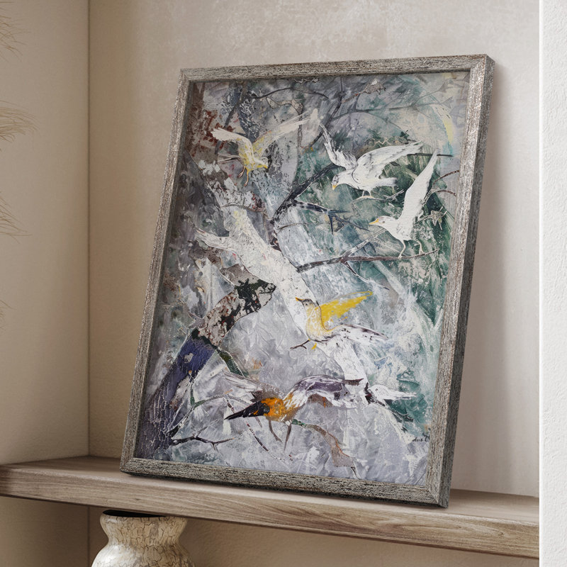 ANIMALS Series XVII, reproduction encadrée - bois massif, H 11 po x l 9 po