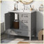 Ensemble d'armoire de salle de bain moderne avec lavabo et 3 tiroirs Modern-1725472595