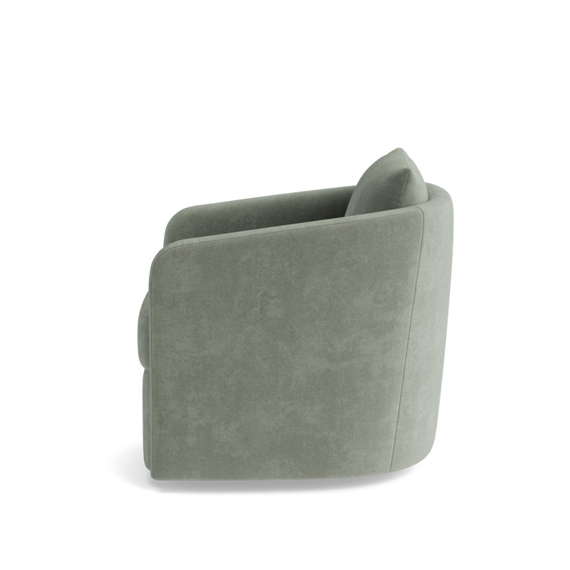 Astrid Swivel Chair, Velvet - Sage