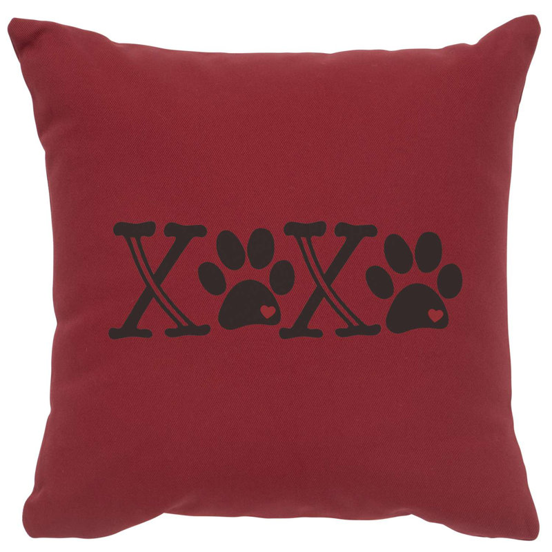 Coussin Wooded River Image - Xoxo - Brique de coton, Rouge