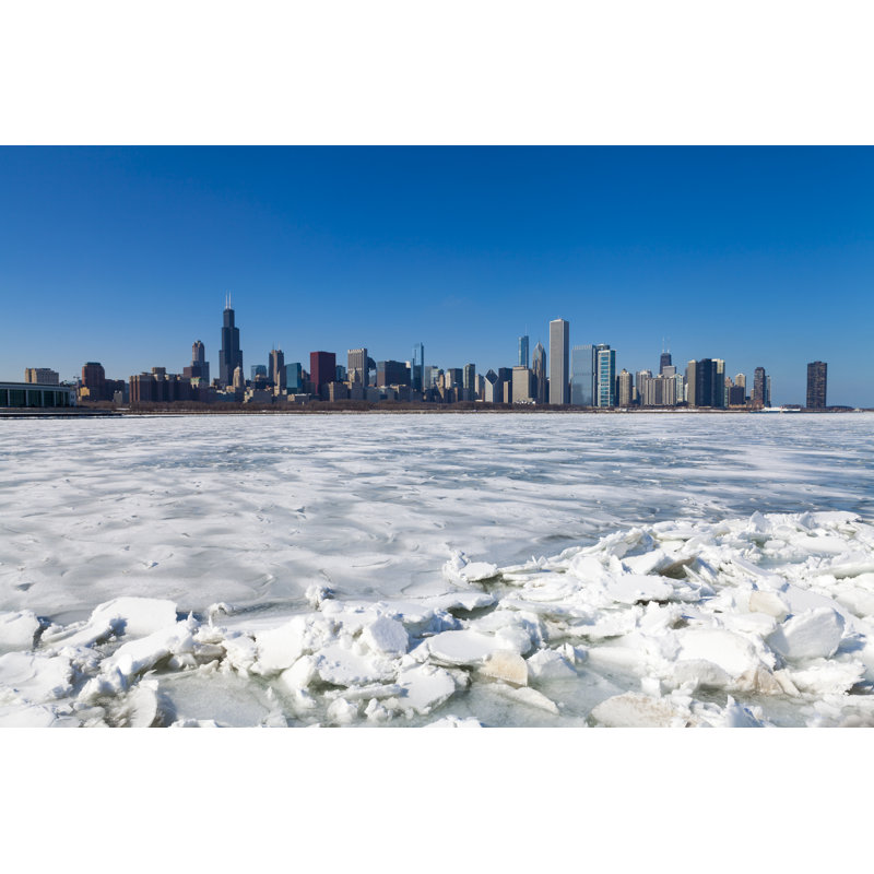 Chicago Skyline - Wrapped Canvas Print, 30cm H x 46cm W x 3.8cm D