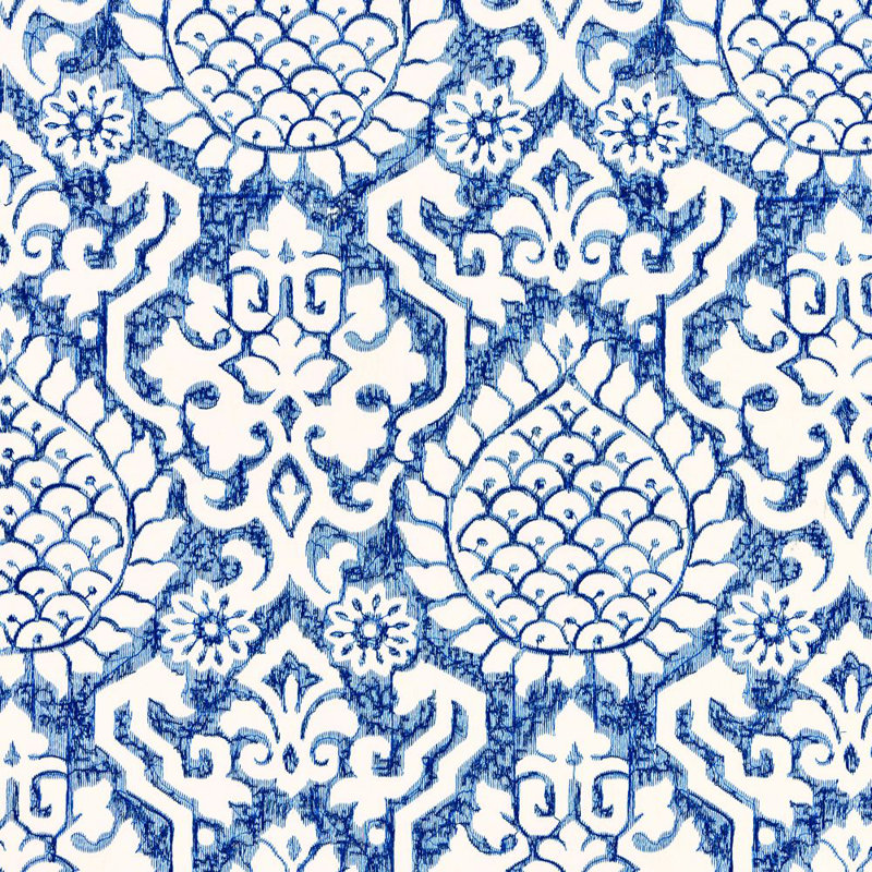 Tissu brodé surat Chinois Chic, Porcelaine