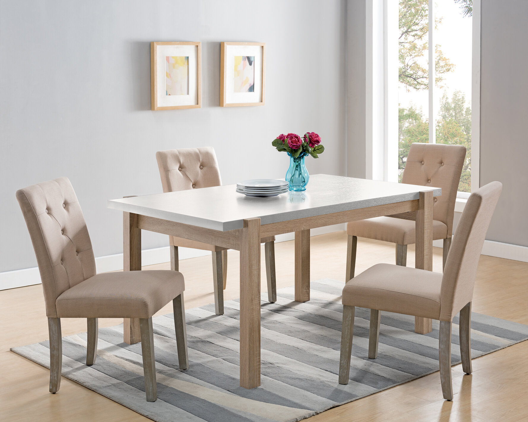 August Grove Hazard Dinning Table | Wayfair