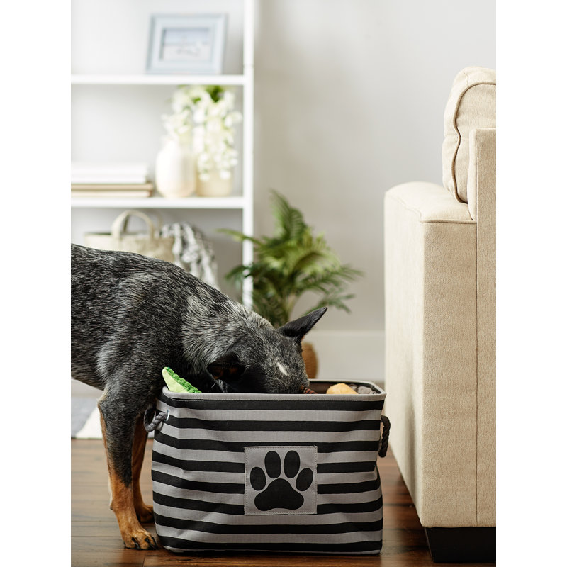 Cube en tissu pour animaux de compagnie, Noir, H 12 po x l 16 po x P 10 po