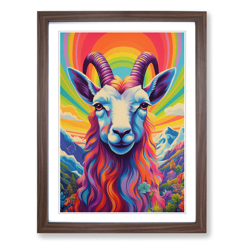 Goat Colour Field No.2 - Framed Print