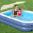 Plastic Rectangle Inflatable Pool 55'' H x 70'' W x 100'' L