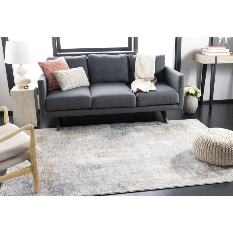 Childersburg Machine Woven Grey Indoor Rug, Rectangle 160 x 229 cm