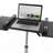 Folding Table Laptop Cart, Graphite