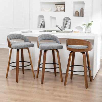 Swivel Upholstered Counter Stool