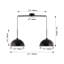 41" Industrial Modern Black Double Pendant Light – Adjustable Ceiling Hanging Lamp with Matte Finish for Dining Room, Kitchen, or Living Room – Stylish and Durable Lighting Fixture (No Bulbs)-342144144-342144150