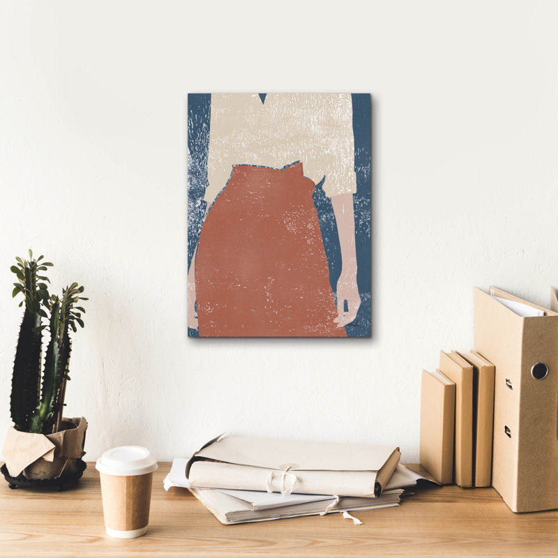 «Casual 4» par Moira Hershey, art mural sur toile, H 16 po x l 12 po x P 0,75 po