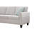 L - Shaped Sectional In Grey, 3 Piece Design For Comfortable Movie Going Experience, Pull Down Middle Seat With Two Cup Holders, Toss Pillows And Matching Storage, Solid Wood Frame, Faux Leather-1073709614