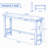 Solid Wood Bar Table, Rectangular Counter Height Pub Table