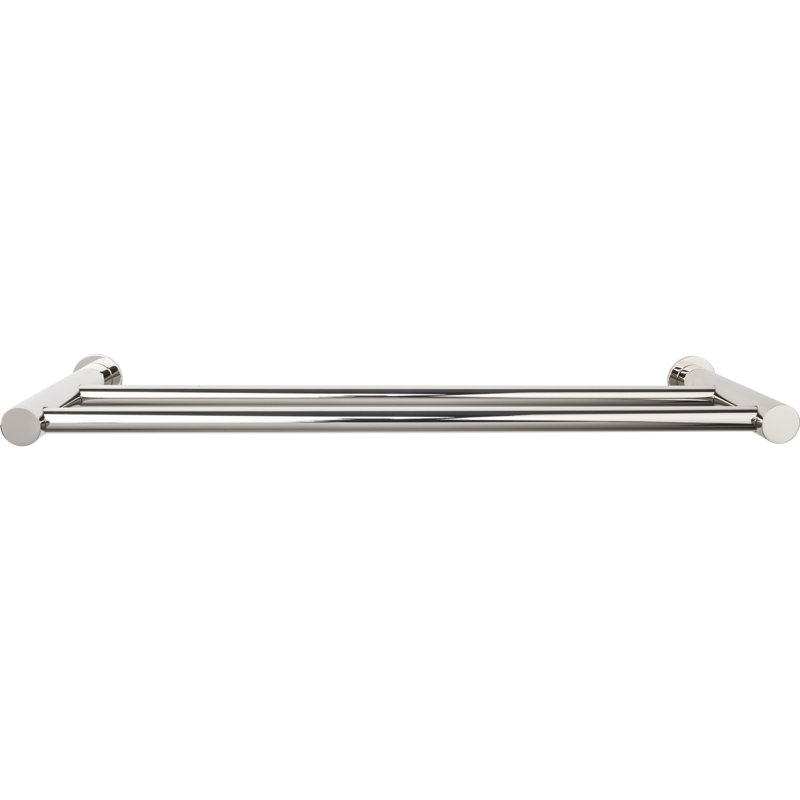 Hopewell Bath Double 31 1/2" Wall Mounted  Towel Bar, Polished Nickel