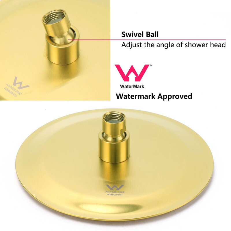 Rain Shower Head, Brushed Nickel