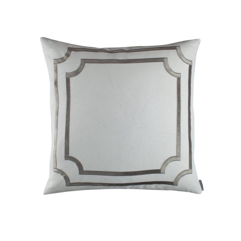 Soho Linen Euro Pillow Cover & Insert, Silver