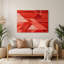 Geometric Abstraction 28 Red Metal Wall Art-1670111267