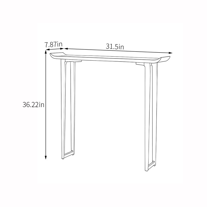 Nordic-style multi-functional console table, 36.22" H x 31.5" W x 7.87" D