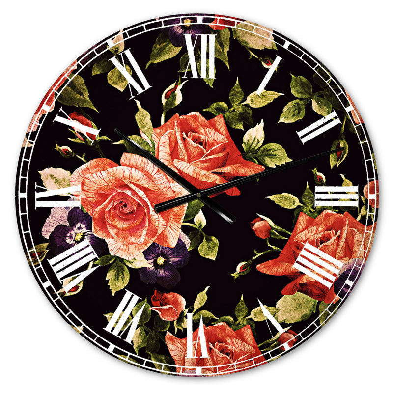 Horloge murale traditionnelle Pansy, Petit