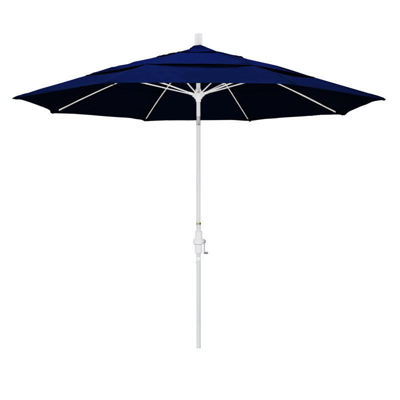 Parasol de marché 11 pi Brent, Toile toile Truebrue® Sunbrella®, H 110,5 po x l 132 po x P 132 po, Gris martelé