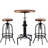 Jezer 2 - Person Pine Solid Wood Top Pedestal Base Dining Set