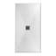 Receveur de douche en alcôve Streamline GSRB-665-653, 152,4 cm x 81,3 cm, en surface solide blanc mat avec bonde centrale