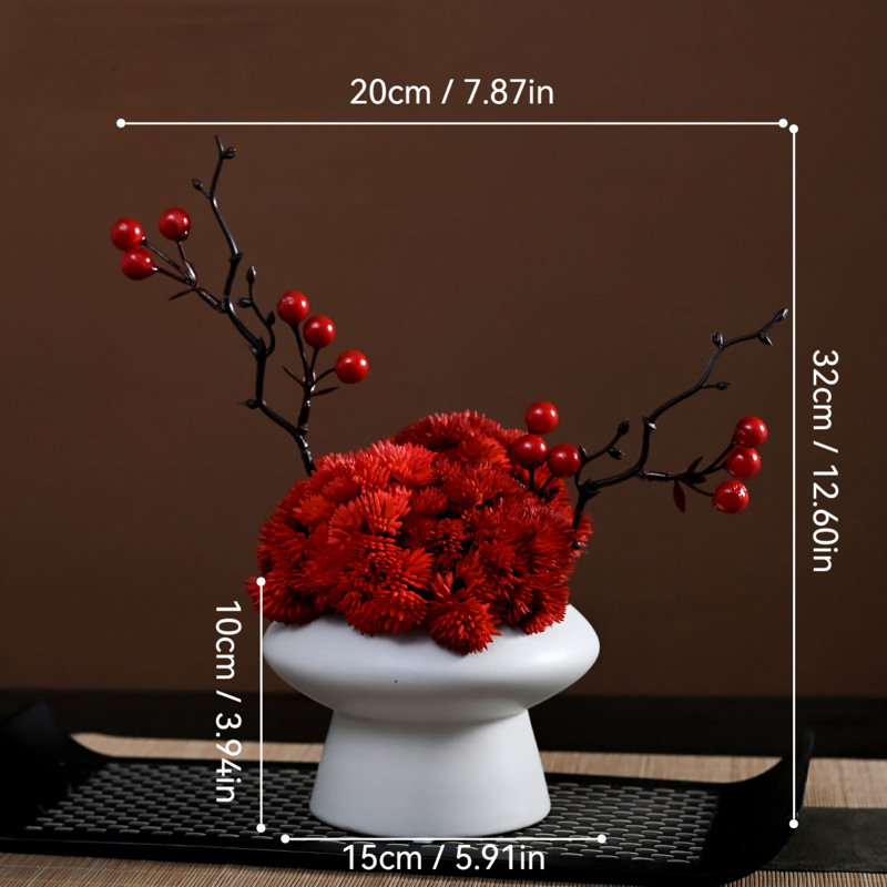 Décoration de fleurs simulées