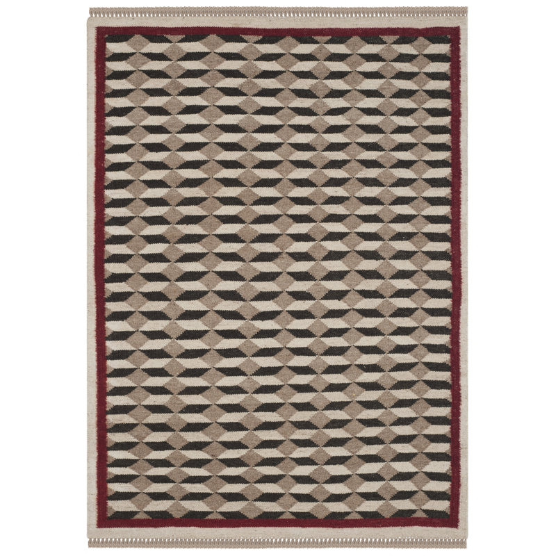 Ralph Lauren Tumbling Water Wool Geometric Rug, Rectangle 4' x 6'