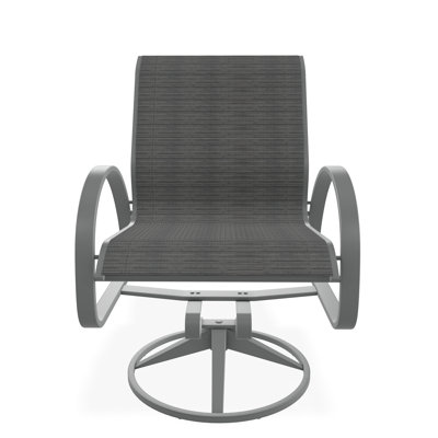 Aruba II Sling Aluminum Frame Swivel Rocker