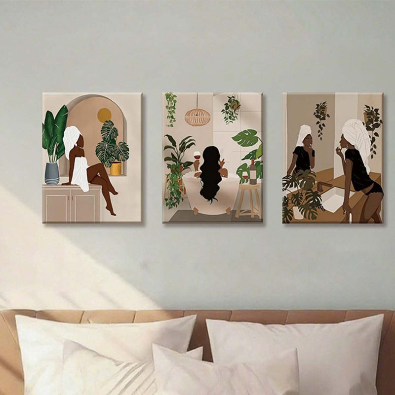 3 Piece Wrapped Canvas Print, 30 cm H x 40 cm W