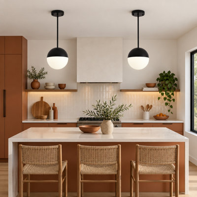 2 Pack Mid Century Pendant Lights