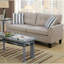 Moderne 2 pièces et en beige - structure en pin massif, base en contreplaqué, tissu en polyfibre brillant, canapé-coussin, 4 sièges pour un usage domestique et polyfibre, accoudoirs évasés,