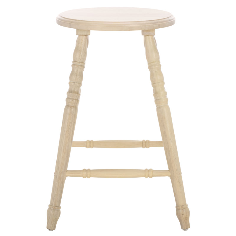 Sidiko 24" Counter Stool, White Washed, Counter Stool (24" Seat Height)