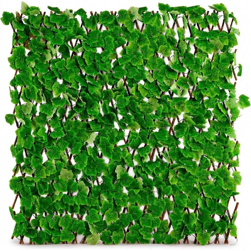 Treillis végétal extensible pour balcon 47×14 pouces, H 7,08 po x l 48 po x P 14 po