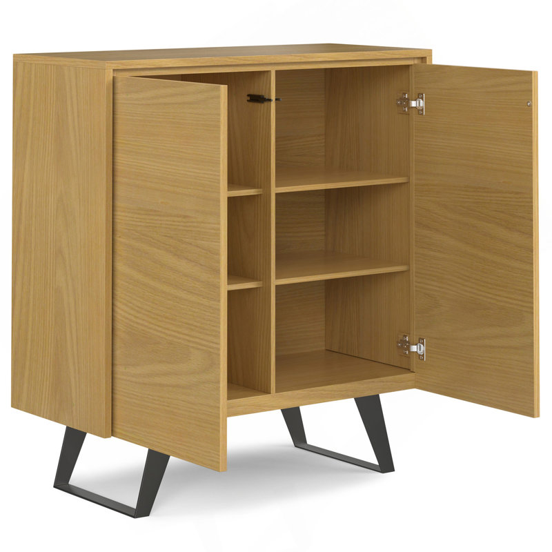 Lowry - Medium Storage Cabinet - Oak Veneer