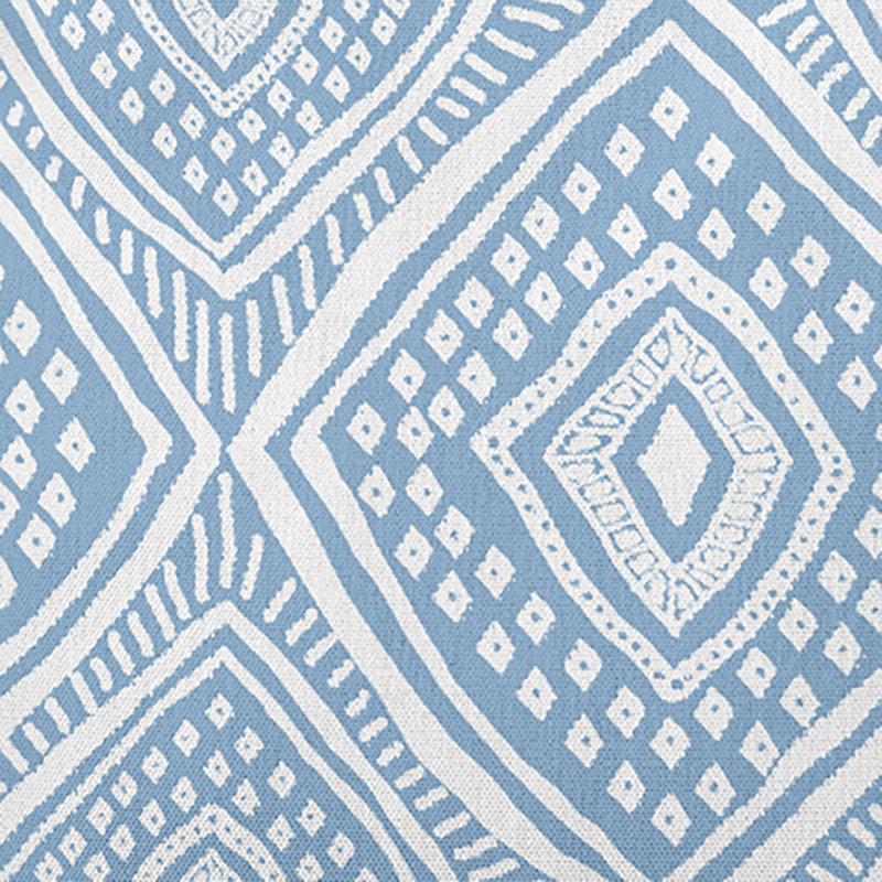 Upscale Getaway Outdoor Reversible Throw Pillow, Light Blue, 20" x 20"