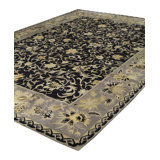 Hand-Knotted High-Quality Brown and Beige Area Rug