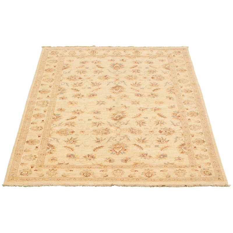 Tapis décoratif en laine de conception unique 4 pi 8 po x 8 pi 6 po noué à la main New Age