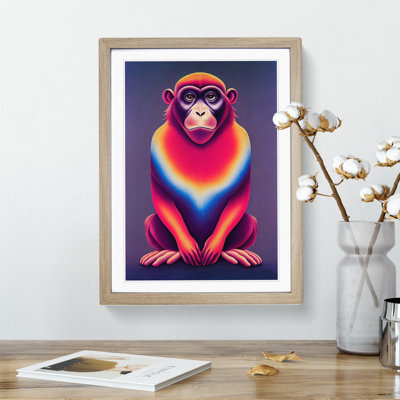 Vibrant Monkey - Single Picture Frame Print