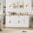 71" Farmhouse Sideboard Buffet Cabinet-Adjustable Shelves, 2 Large Drawers, Door-Mounted Shelf -817546601